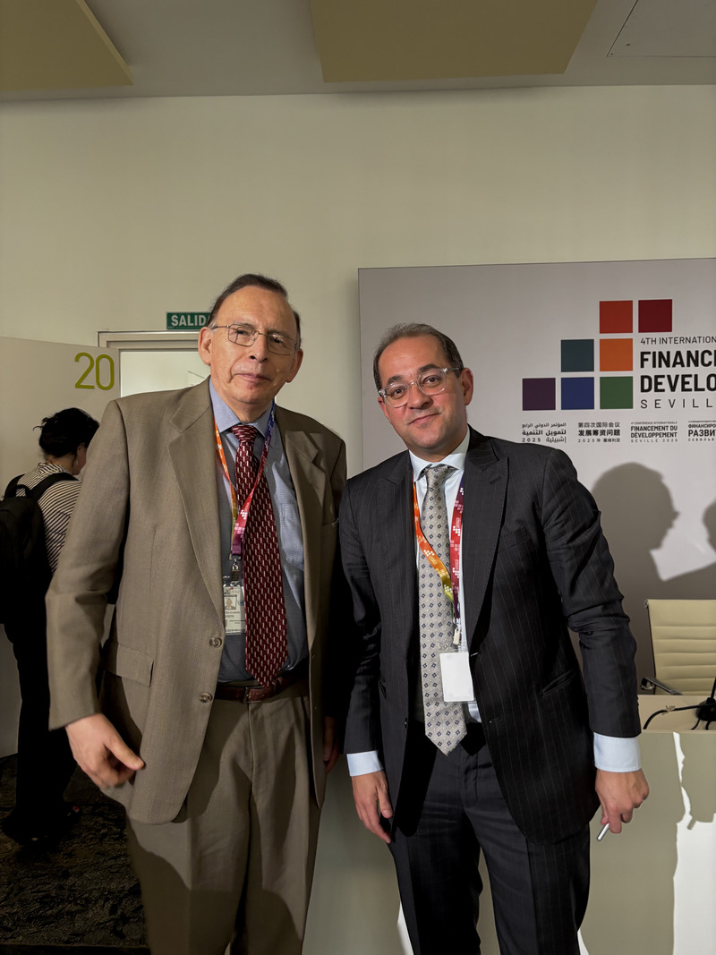 With Egypt's Minister of Finance, Ahmed Kouchouk